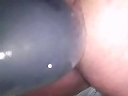 Getting a close-up shot of the huge plug coming out of my asshole, making me cum hands-free