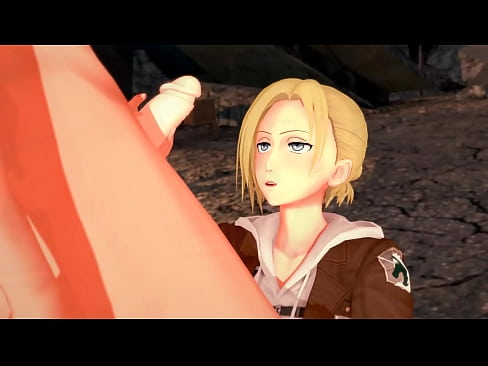 AoT - Annie Leonhart handjob and sex - Hentai Animation