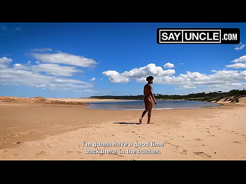 After Fucking His Gay Friend, Straight Dude Plows a Black Stud at the Beach