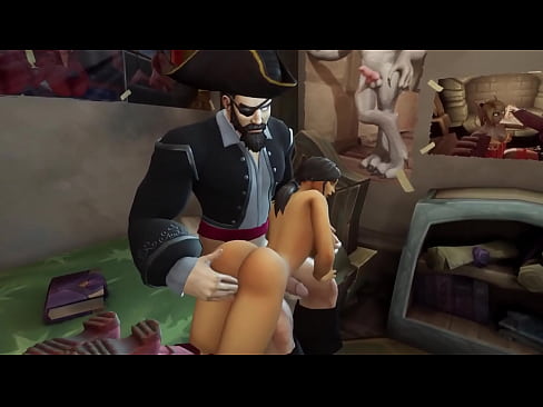 Pirate spanking his Crewmate