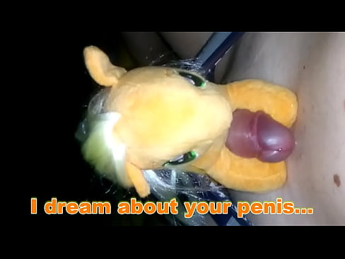 masturbation with mlp plush toy Apple Jack