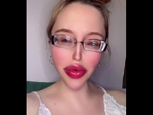 Eyeglasses fetish and lip fetish. Part. 1