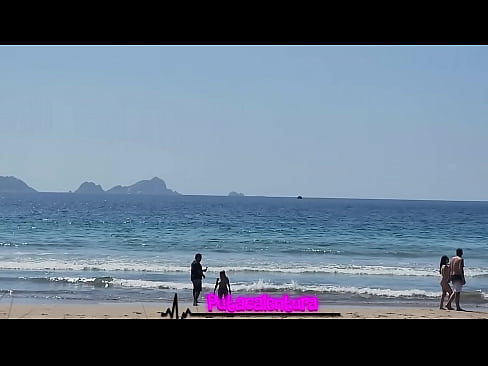 De escapada por paradisiaca playa no nos importó la gente y damos rienda suelta a nuestros instintos carnales