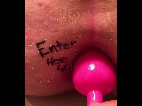 Ass play with plug