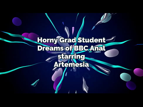 Artemesia fucks her ass with dildo thinking of BBC