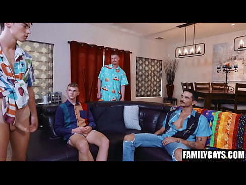 Step uncles and stepnephews fuck in foursome on holiday | fucked up family