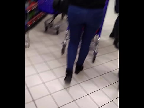 Beautiful ass walk at store 2