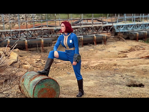 Fallout Cosplay - Redhead Beauty Rough Fucks with Stranger and Receives Two Cumshots on the Face and Ass