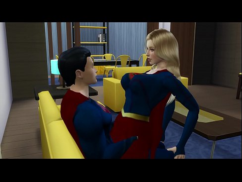 Superman Fucks Supergirl DC PORN 3D