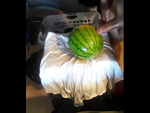 another fine watermelon masturbation session ending in complete satisfaction