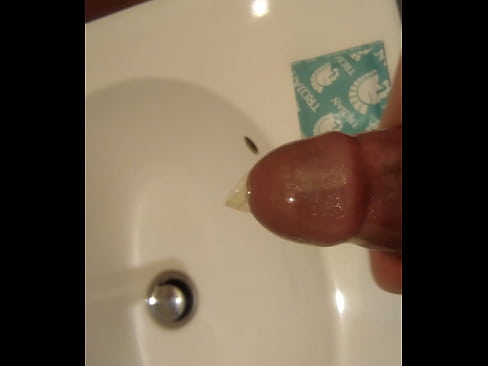 Japanese size Cock Masturbate with Trojan Ultra Thin condom