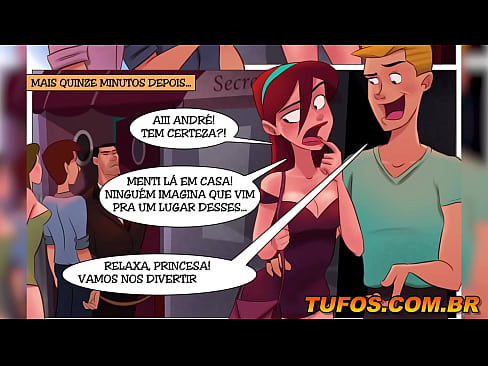 Foi escondido para uma casa de swing! Quadrinhos pornô do Tufos!