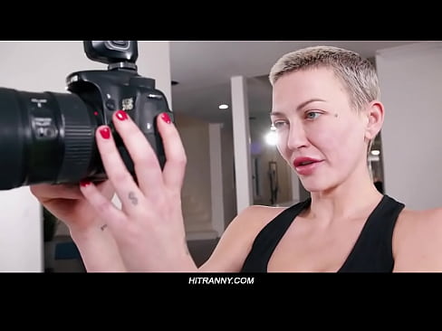 Photoshoot becomes a wild transgender sex