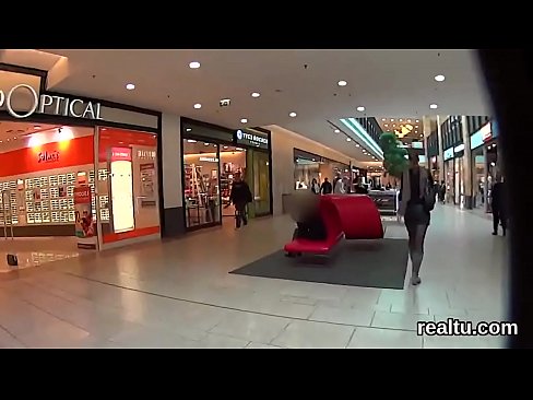 Fantastic czech nympho gets seduced in the shopping centre and poked in pov