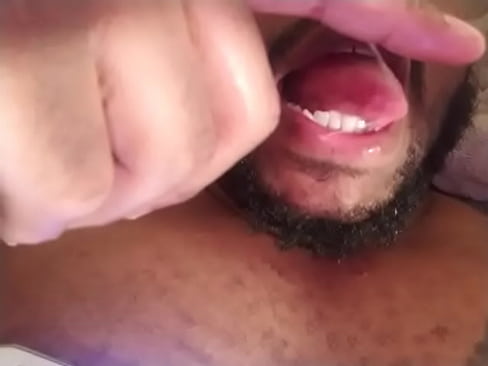 Licking my pre cum