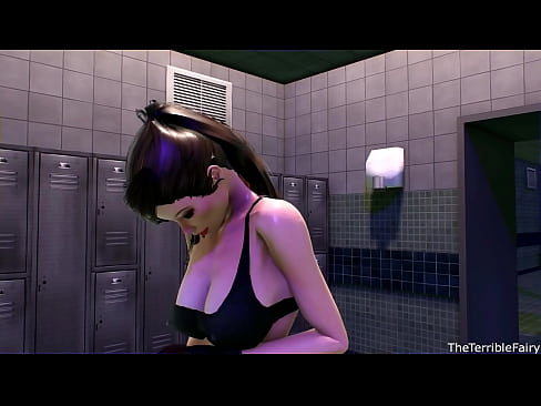 3D Futanari of Female sex in the locker room Alternate Version