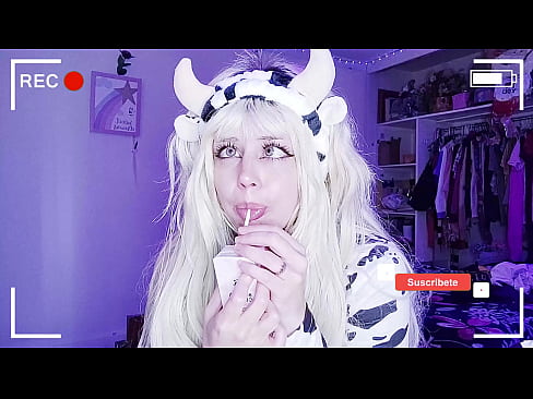 my own cow suit, milk and cookies gives me pleasure   ahegao