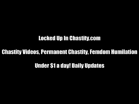 You are going to stay locked in chastity for a long time