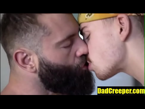 Bearded hairy bear rimming teen ass before they fuck