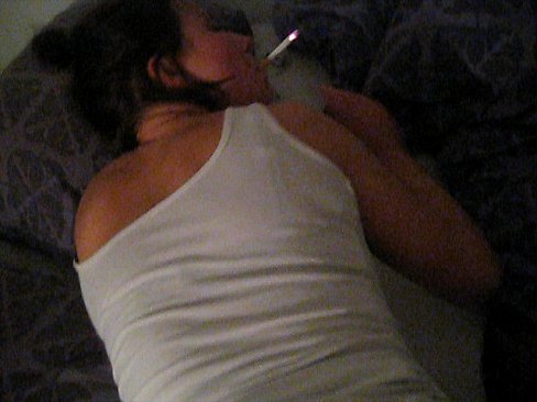 Smoking while fucking married man after party.