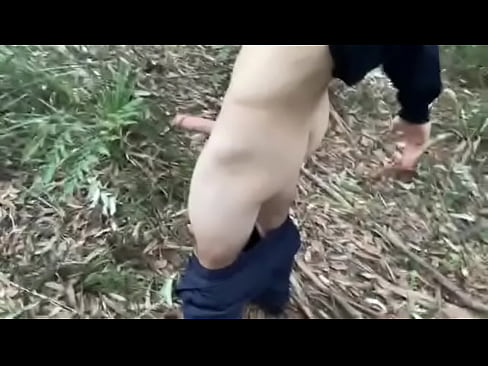 18yo boy spank naked dare outdoors.