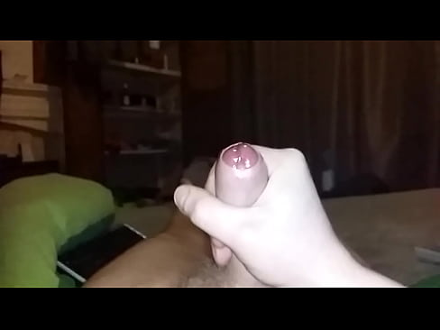 Slow motion wank and cumshot - foreskin