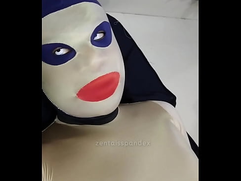 Zentai don't remember who he where from  mask bed contact lens slave femdom