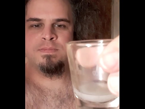 Cumshot drinking