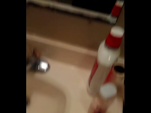 Bathroom masturbation