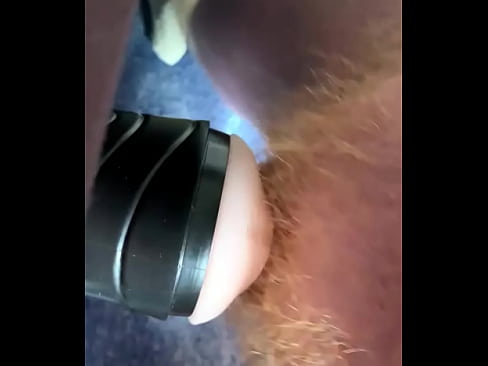 Small ginger dick with fleshlight