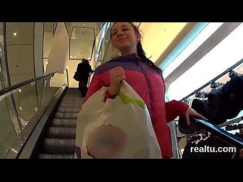 Beautiful czech nympho is teased in the mall and shagged in pov