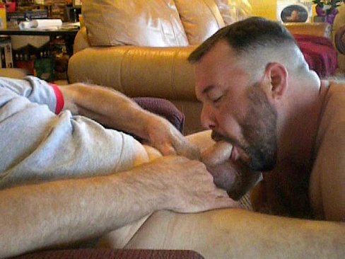Sucking Daddy's Cock and Getting A Facial