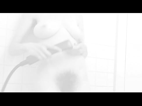 Showerhead Makes Hairy Pussy Cum HARD