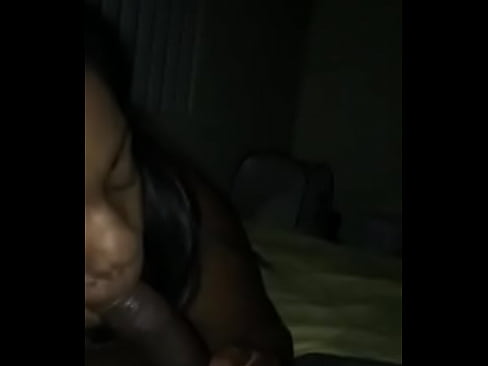 BBW Ebony gives BBC Blowjob