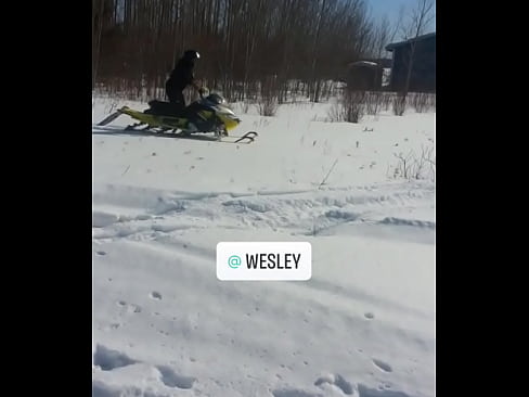 Snowmobile winter fun