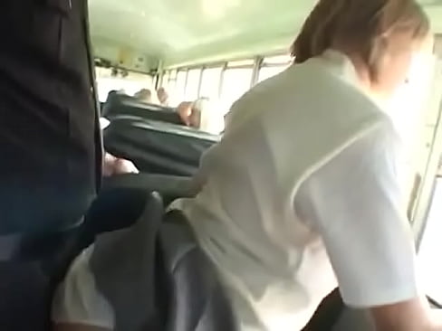 Blonde teenager fucking in bus