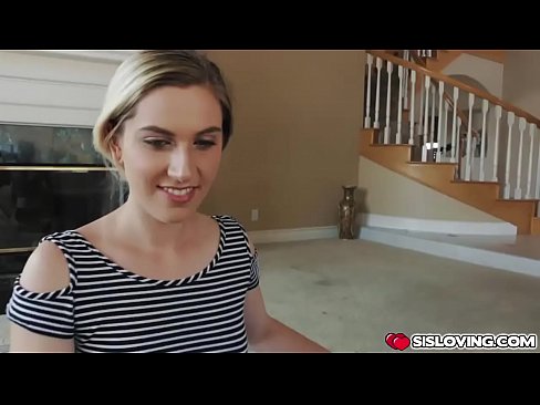 Niki Snow sucking her step bros thick cock