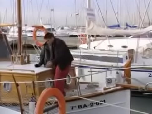 Two Couples Have Good Sex Together on a Great Wooden Boat