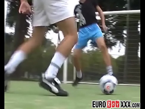 Euro boys banging after football match