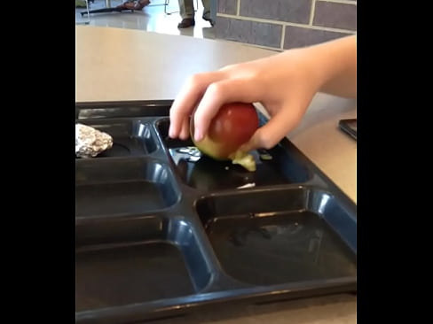teen buddy publicly humiliates fruit with his sexhands