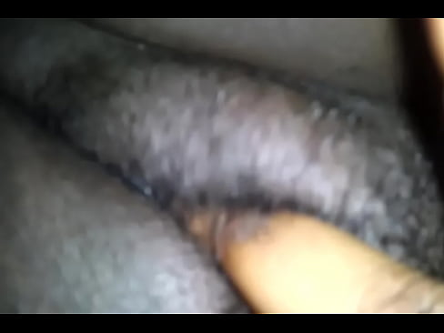 Close up black pussy fingered