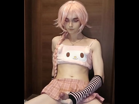 Femboy is jacking himself