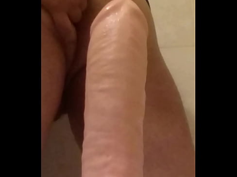 Huge dildo anal