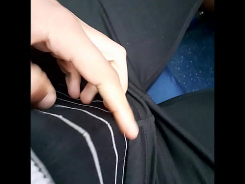 NAUGHTY SOLO ACTION ON THE TRAIN