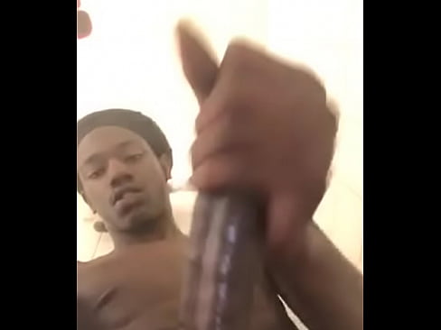 Black cock getting jerked off