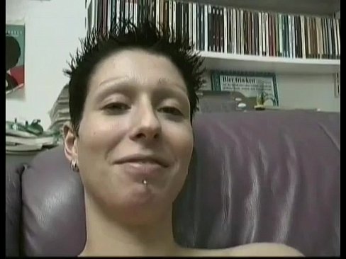 Hot short-haired amateur with great boobs masturbates - MyLustcom