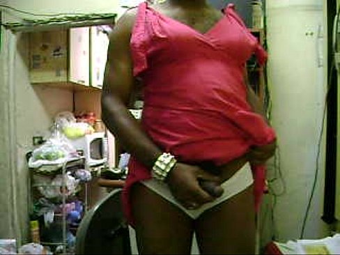 Black Crossdresser with big dick