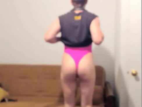 Watch Denver Alan Shoemaker shake his thong ass cheeks in hopes of getting his bussy pounded