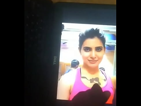 Cum on samantha on laptop monitor