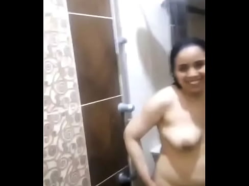 An Egyptian woman taking a shower